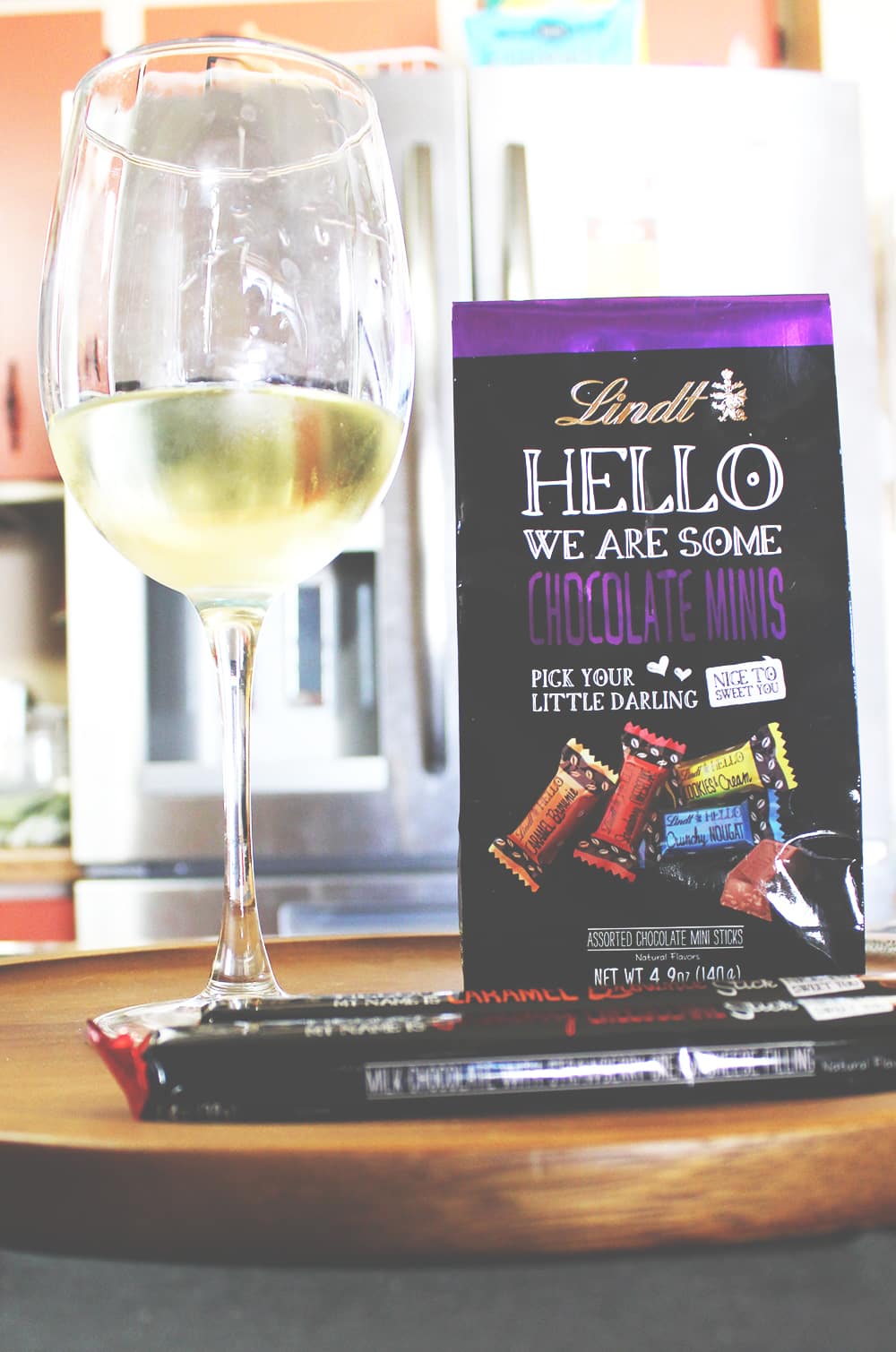 Wine and Lindt Chocolate