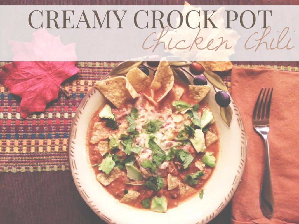 Creamy Crock Pot Chicken Chili - Bird's Eye Meeple