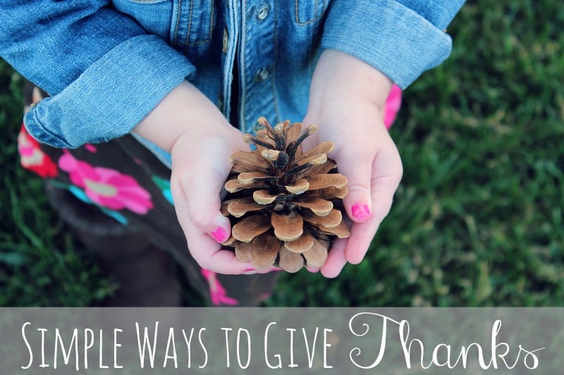 simple ways to give thanks