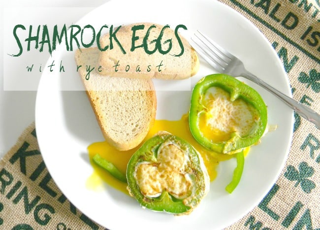 St. Patrick's Day Recipe: Shamrock Eggs with Rye Toast