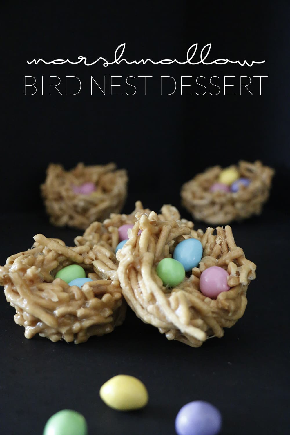 Marshmallow Bird Nest Dessert