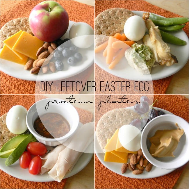 DIY Leftover Easter Egg Protein Plates