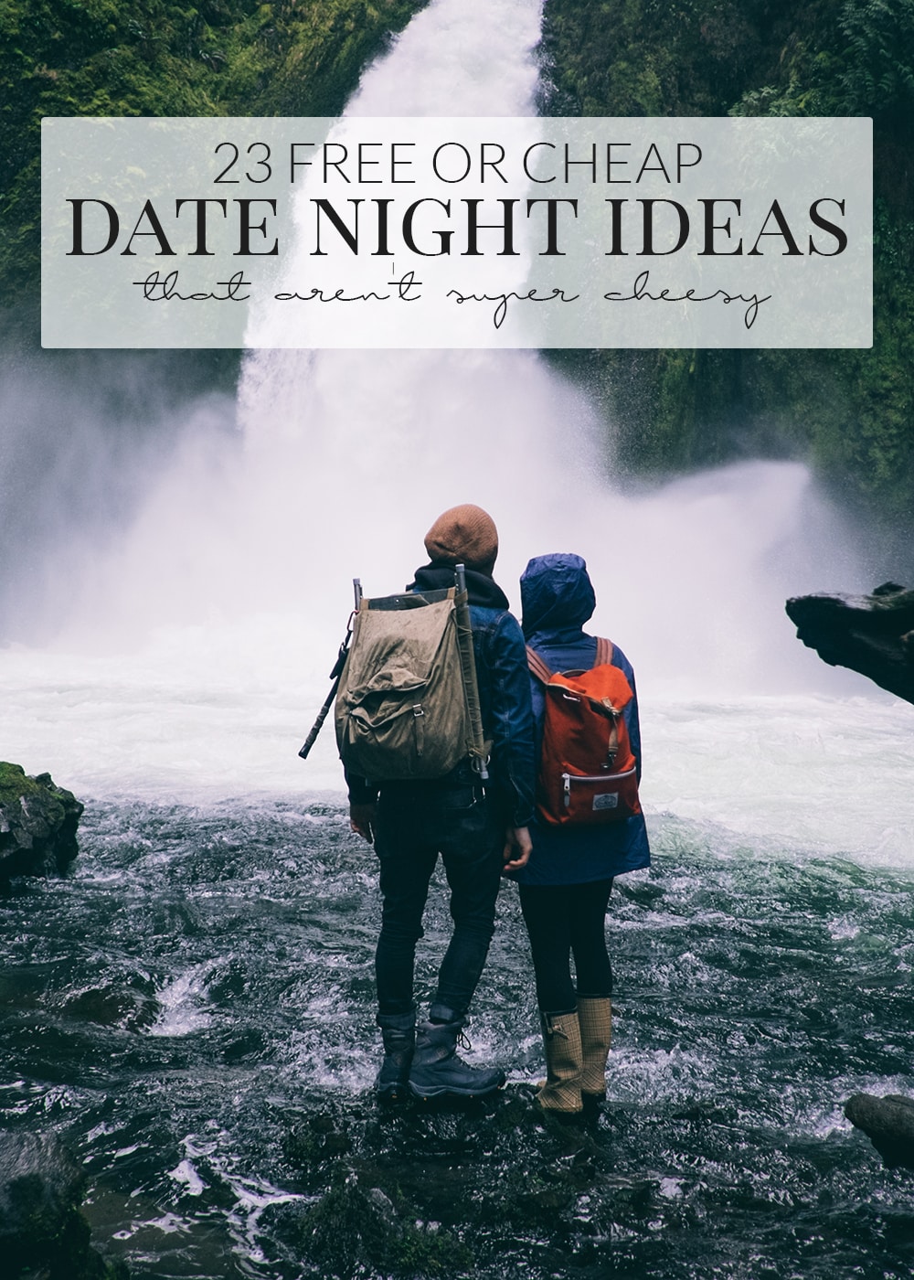 In need of some inexpensive date night ideas that aren't super cheesy? I've got you covered with this list of over twenty ideas. Date night will never be boring again!