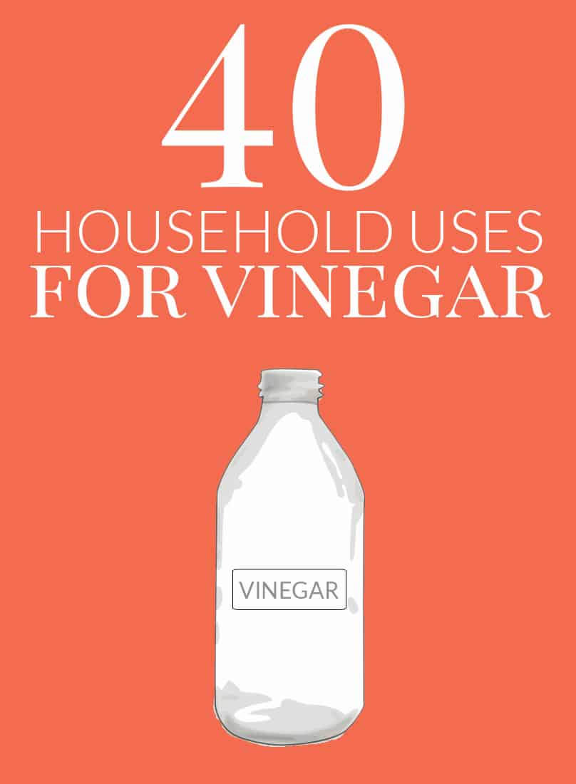 Want to avoid unnecessary chemicals in your house? You'll love cleaning with vinegar! These forty household uses for vinegar are perfect for getting your house clean in an eco-friendly, inexpensive manner.