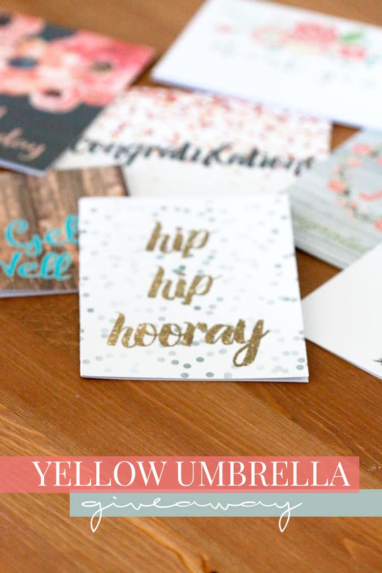 Yellow Umbrella Stationery Giveaway