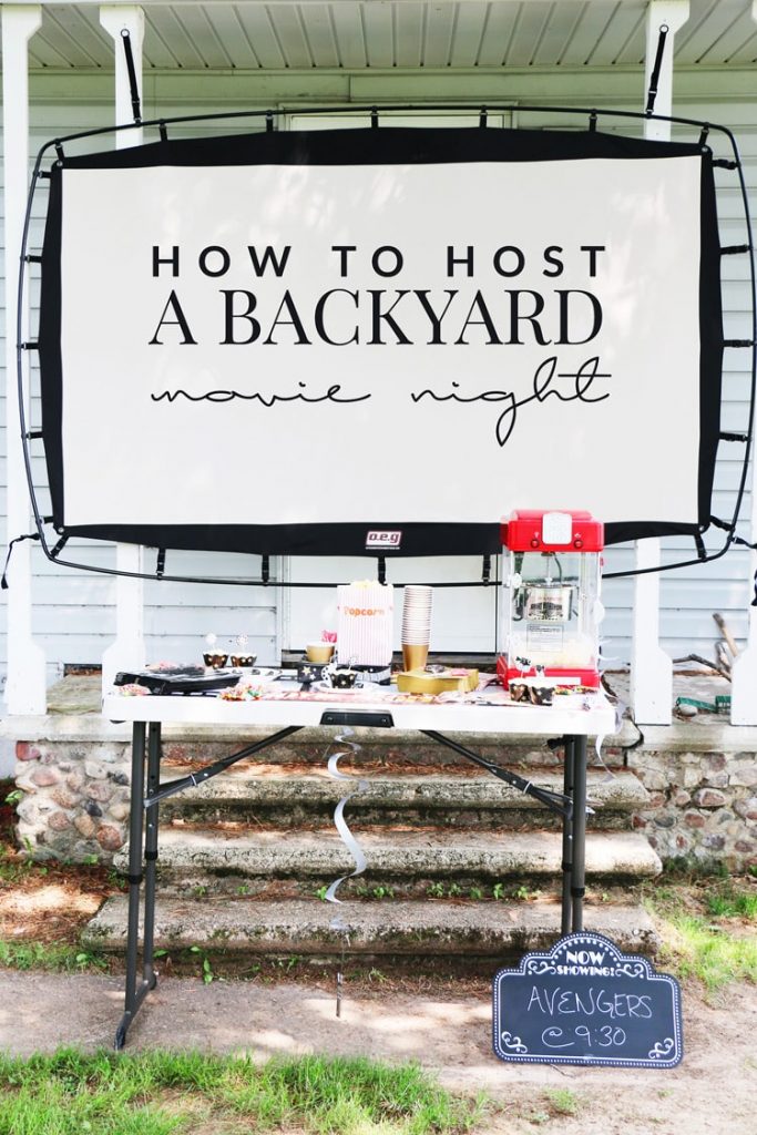 Hosting a backyard movie night is so easy and it's fun for the entire family! Here are some tips on making your own backyard movie night a success!