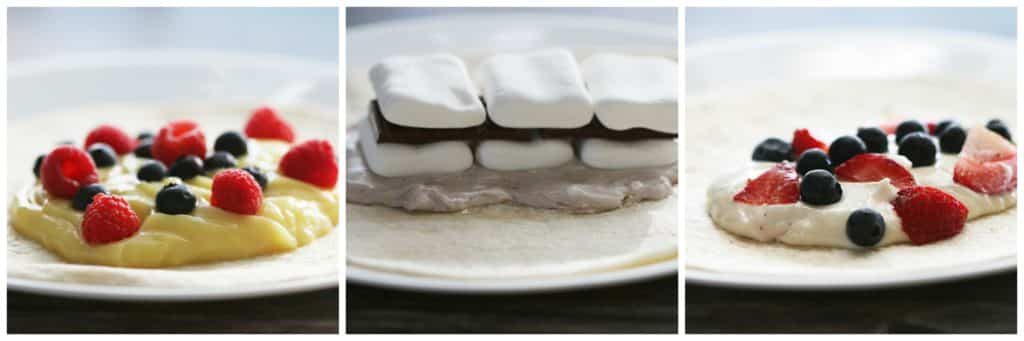 Need something new to make on the grill? Try one of these dessert burritos: cheesecake, pudding, and s'mores! Quick, easy and great for the whole family!