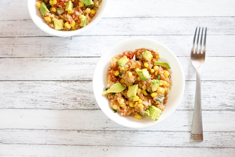 Need something for your next picnic? Or maybe just a new dish for a hot Summer day? This Southwestern Quinoa Salad with is perfect for both occasions!