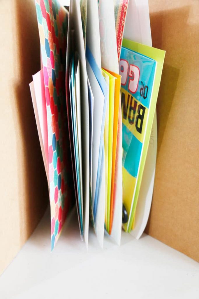 Stock up on cards so you never forget another occasion and keep them organized with this super simple greeting card binder!