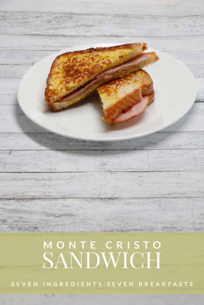 This Monte Cristo Sandwich is a part of seven easy breakfasts are made from only seven ingredients that you can find at nearly any grocery store. Easy, delicious + something for everyone!