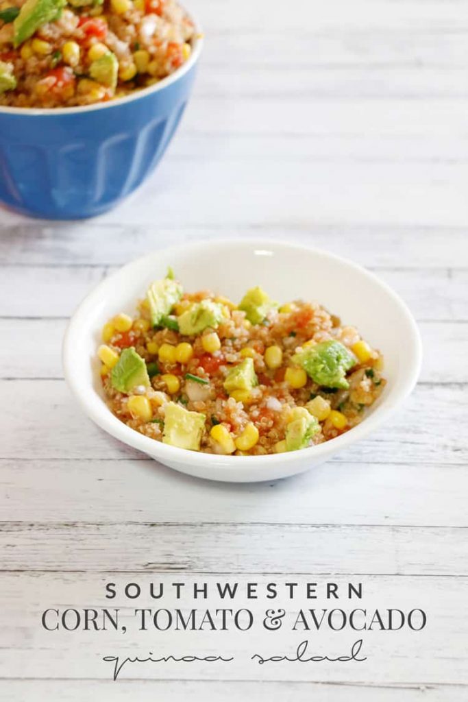 Need something for your next picnic? Or maybe just a new dish for a hot Summer day? This Southwestern Quinoa Salad with is perfect for both occasions!