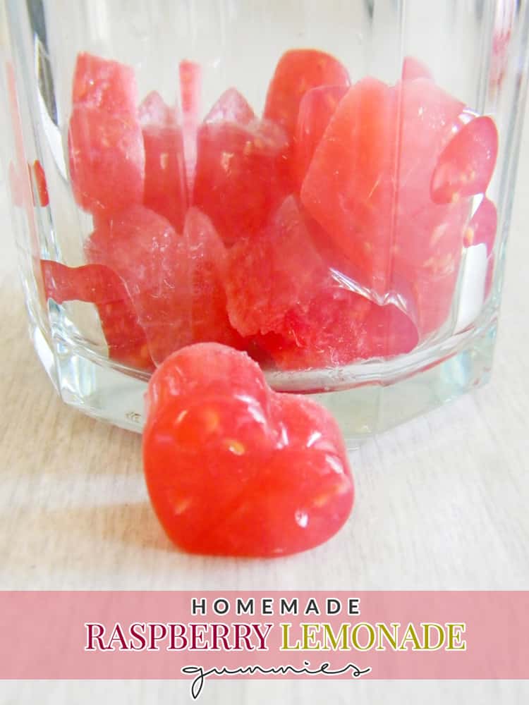 These delicious homemade raspberry lemonade gummies are a healthier, more natural option than sugar loaded store bought ones! Perfect for the whole family!