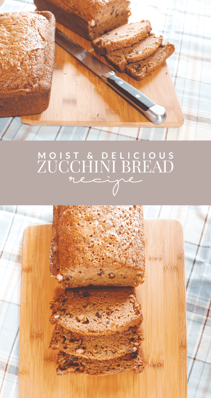 This is the only zucchini bread recipe you'll ever need! It's easy to make, absolutely delicious and super moist with nuts and chocolate - YUM!