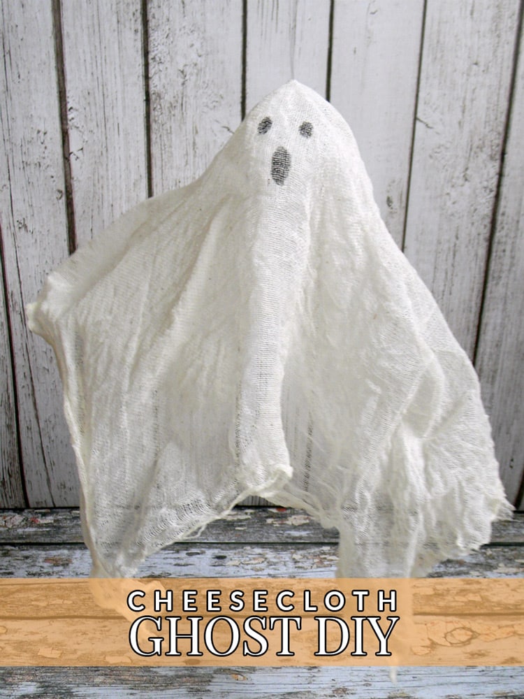 Need an easy way to decorate your house or lawn? Make this cheesecloth ghost DIY! Just a few simple supplies and your house will be ready for Halloween!