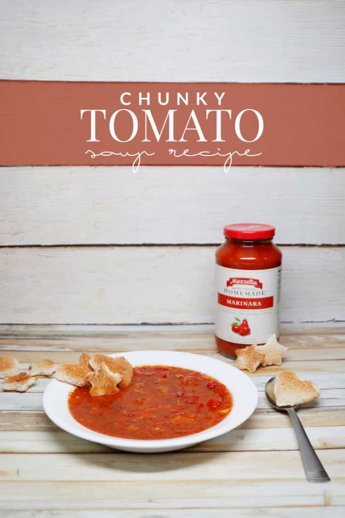 Chunky Tomato Soup Made with Marinara Sauce Bird's Eye Meeple