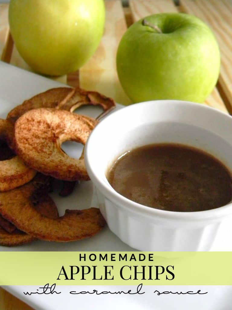 Need something new to make with your apples this Fall? Try these delicious homemade apple chips and this easy caramel sauce!