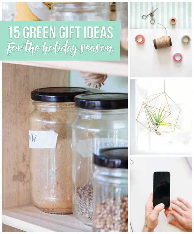 Need some green gift ideas for the holiday season? Look no further! These 15 ideas cover everyone on your list!