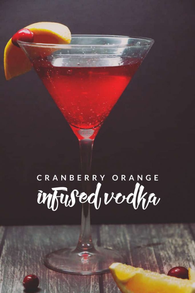 Need a fun drink that requires little effort? This Cranberry Orange Infused Vodka is the perfect option! You just need 3 ingredients and a few days!