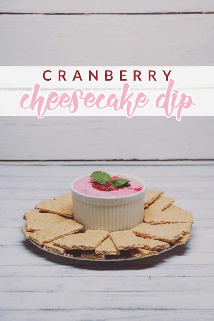 Go festive with a cranberry cheesecake dip that's sure to please the whole family! This dip is easy to make and even easier to enjoy!
