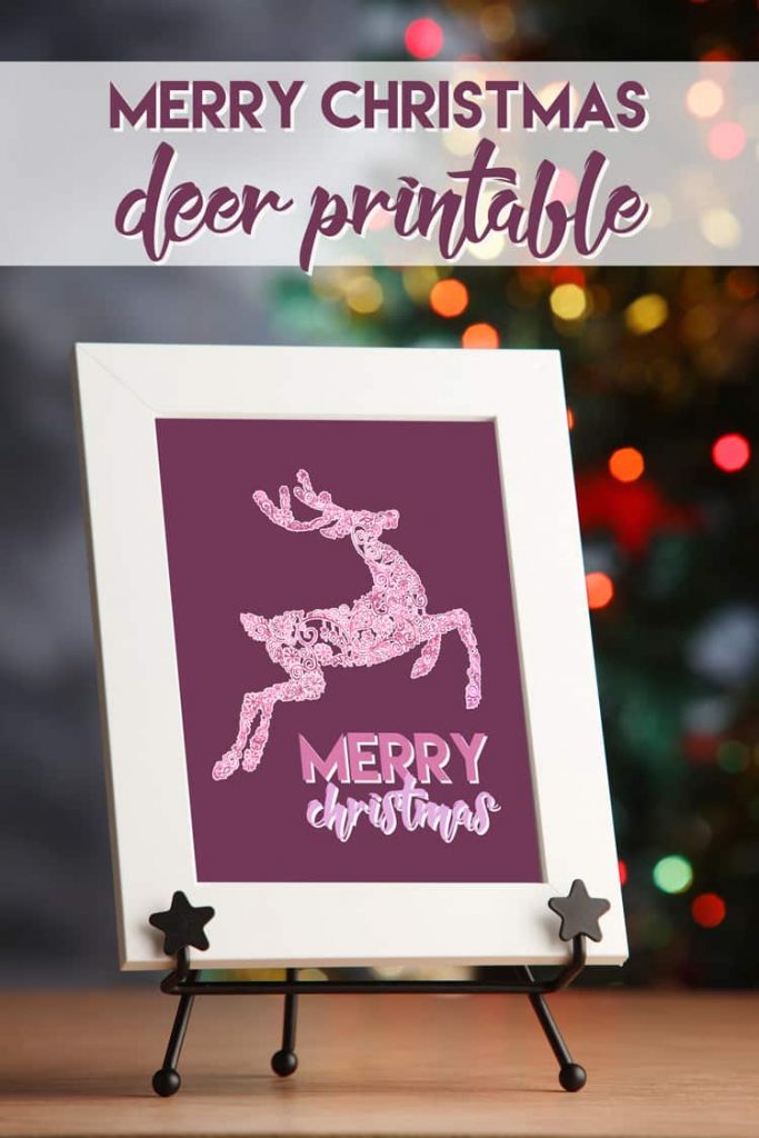 Get in the spirit of the holidays with this Merry Christmas printable! 