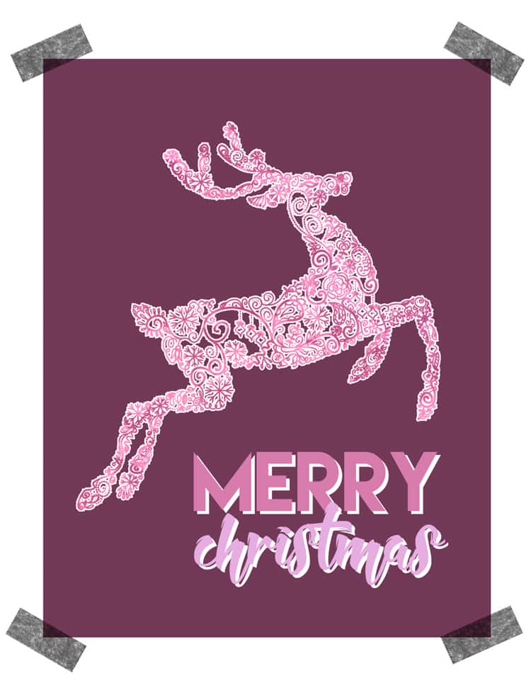 Get in the spirit of the holidays with this Merry Christmas printable! 