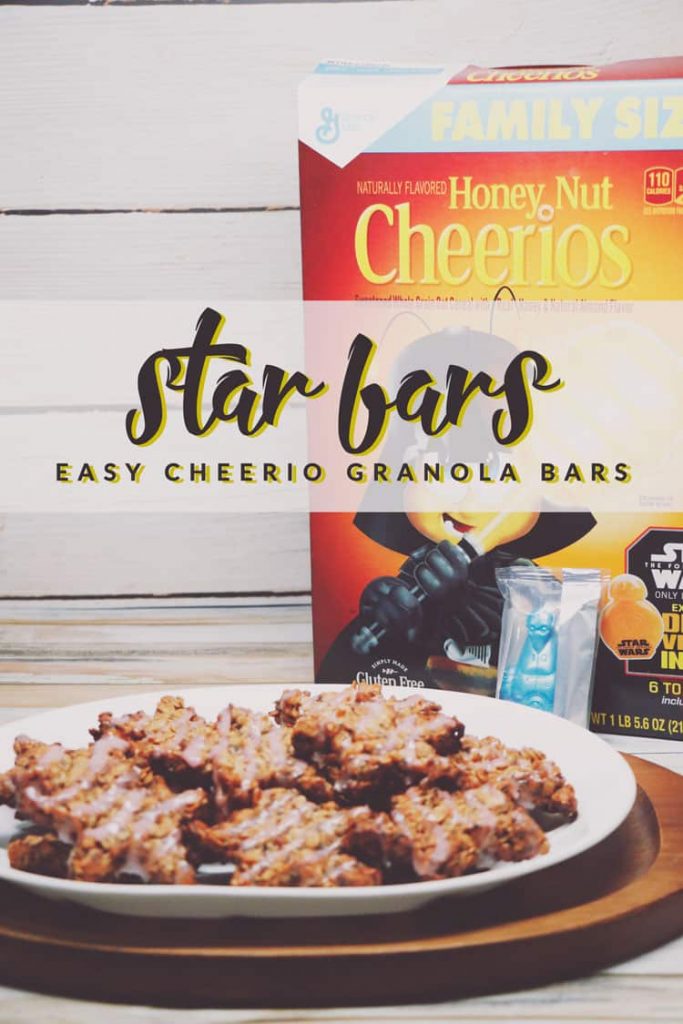 These Star Bars are perfect for your next viewing of Star Wars™! Easy and delicious, you've got to try these Cheerio granola bars!