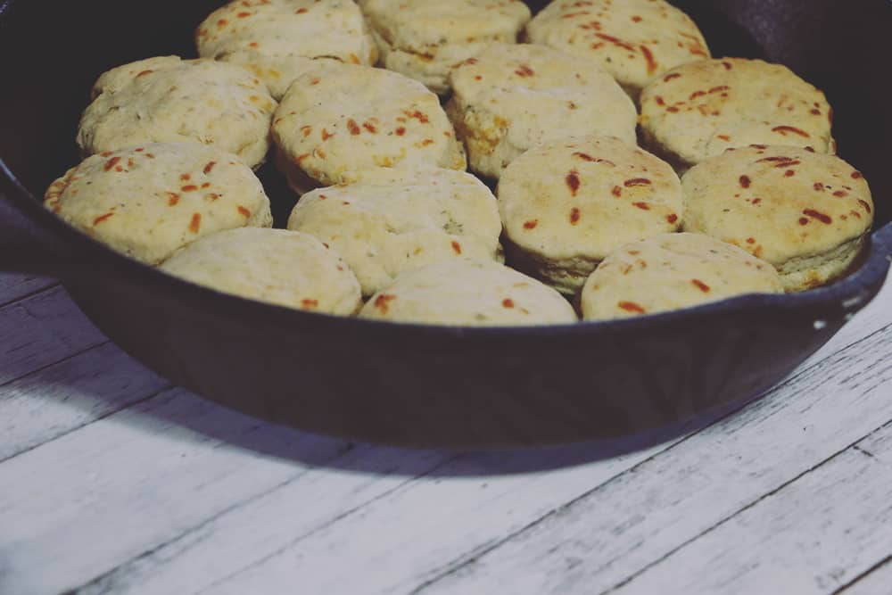 This garlic cheese biscuit recipe is made from scratch and SO easy to make! In about 30 minutes, you can whip up these restaurant style biscuits!