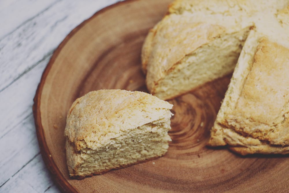 This simple Irish Soda Bread recipe is quick and easy. With just a few common pantry ingredients, you can make this delicious loaf of bread!