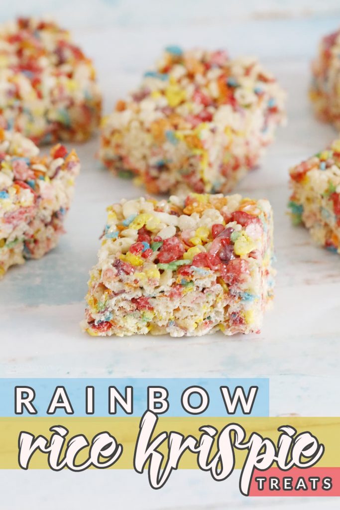 Rainbow Rice Krispies Treats - My Modern Cookery