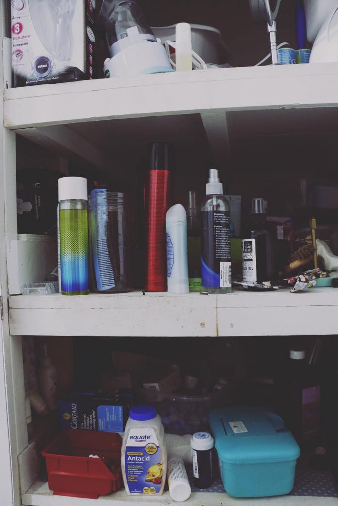 Before & After: Bathroom Cabinet Organization Renovation - Bird's Eye Meeple