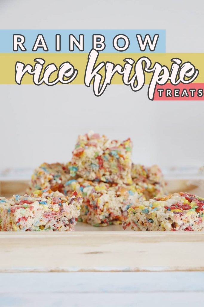 Rainbow Rice Krispies Treats - My Modern Cookery