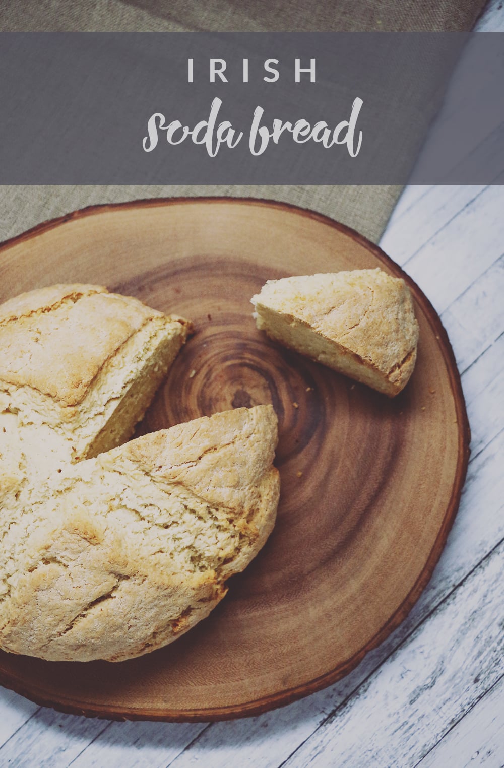 This simple Irish Soda Bread recipe is quick and easy. With just a few common pantry ingredients, you can make this delicious loaf of bread!