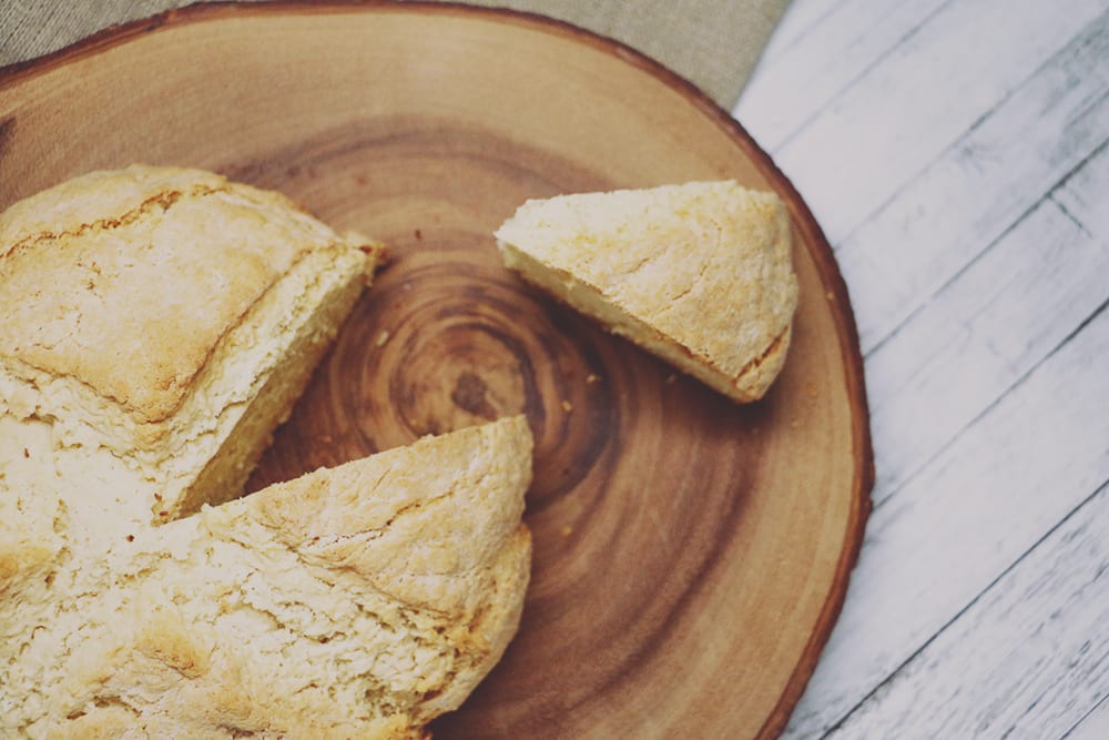 This simple Irish Soda Bread recipe is quick and easy. With just a few common pantry ingredients, you can make this delicious loaf of bread!