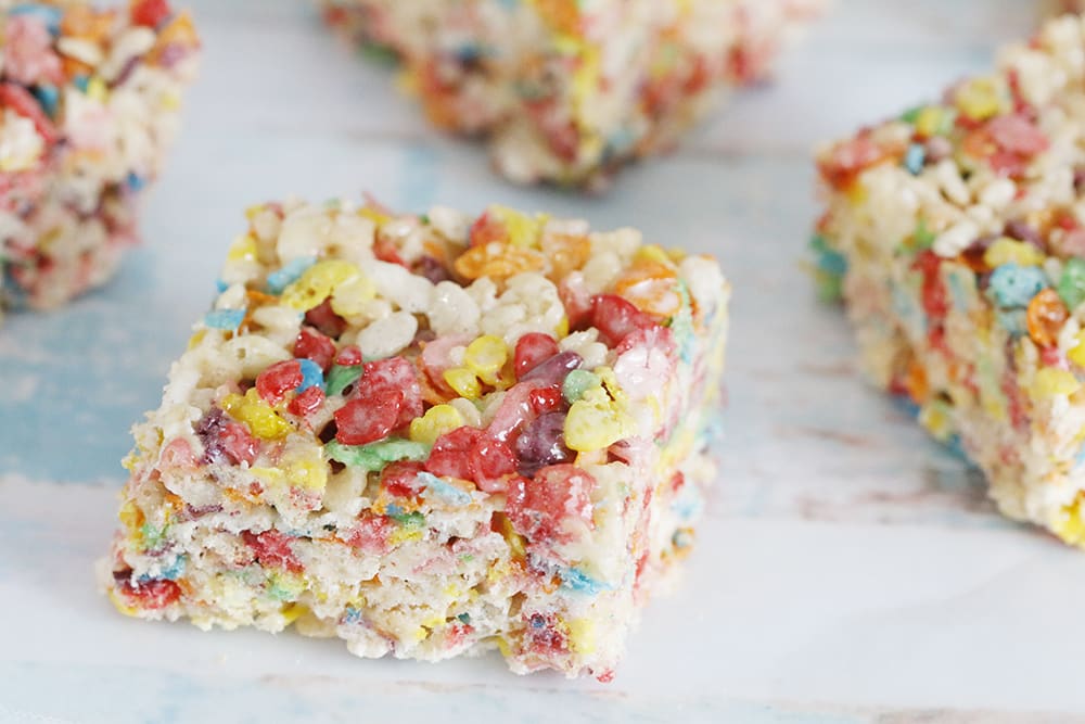 With a simple addition to the traditional bars, these Rainbow Rice Krispie treats are the perfect way to indulge in a little color and a lot of flavor!