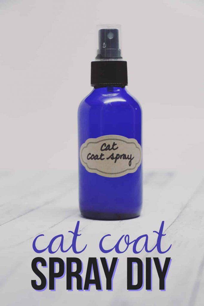 You can easily keep your house smelling fresh with cats with a few simple steps and this easy to make cat coat spray DIY!