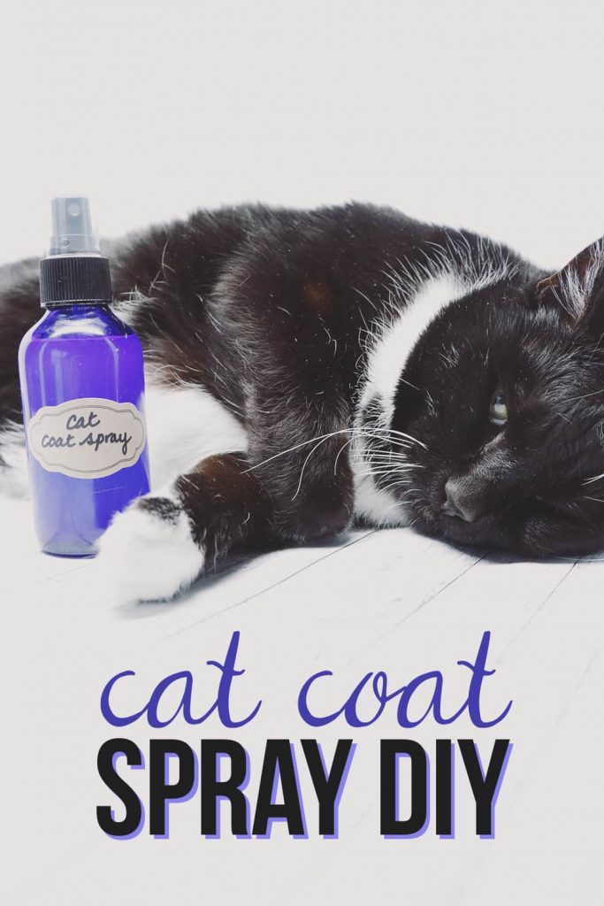 You can easily keep your house smelling fresh with cats with a few simple steps and this easy to make cat coat spray DIY!