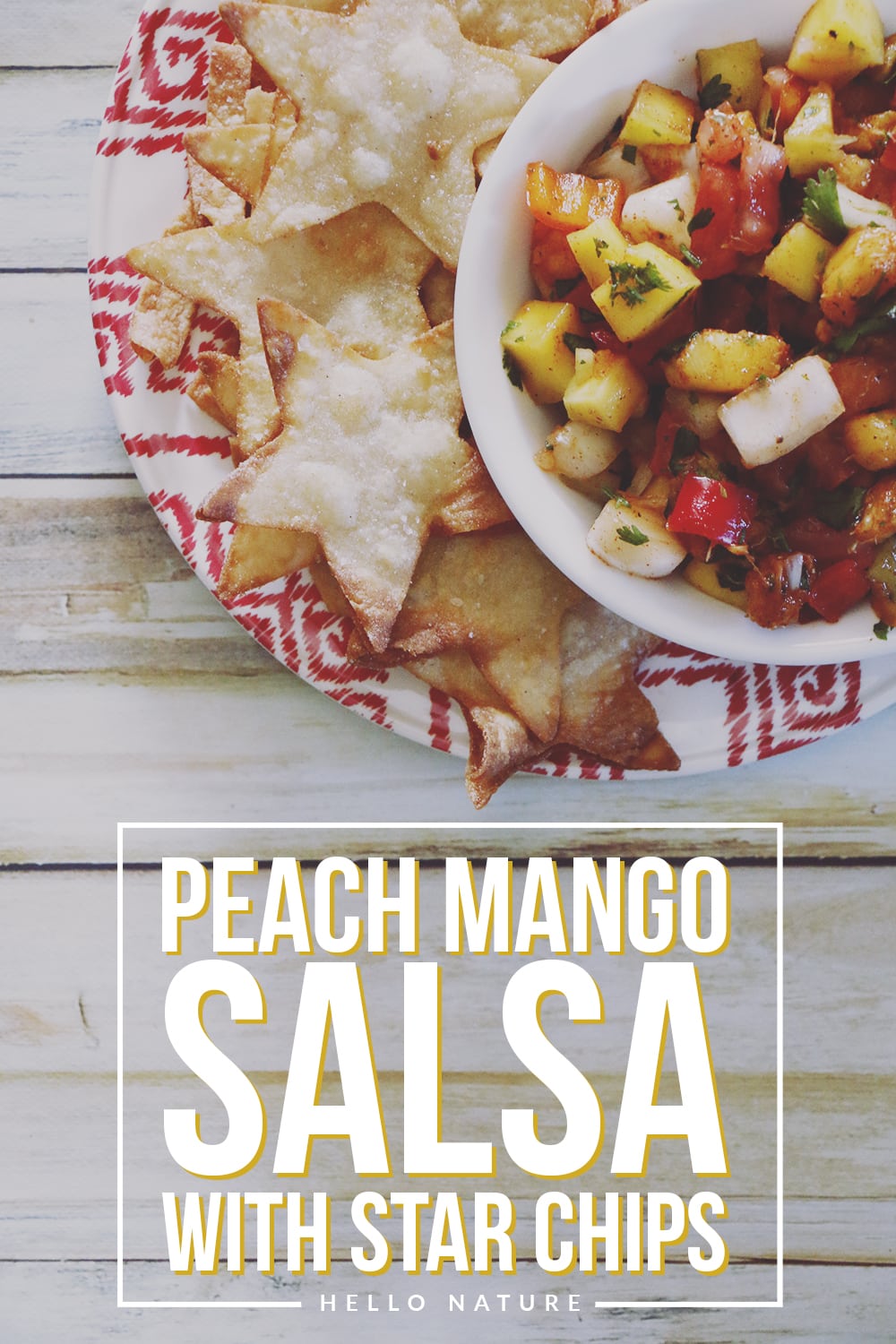 Freshen up your Summer meals with this fresh fruit peach mango salsa. It's sweet with just a hint of spice - perfect for your backyard parties!