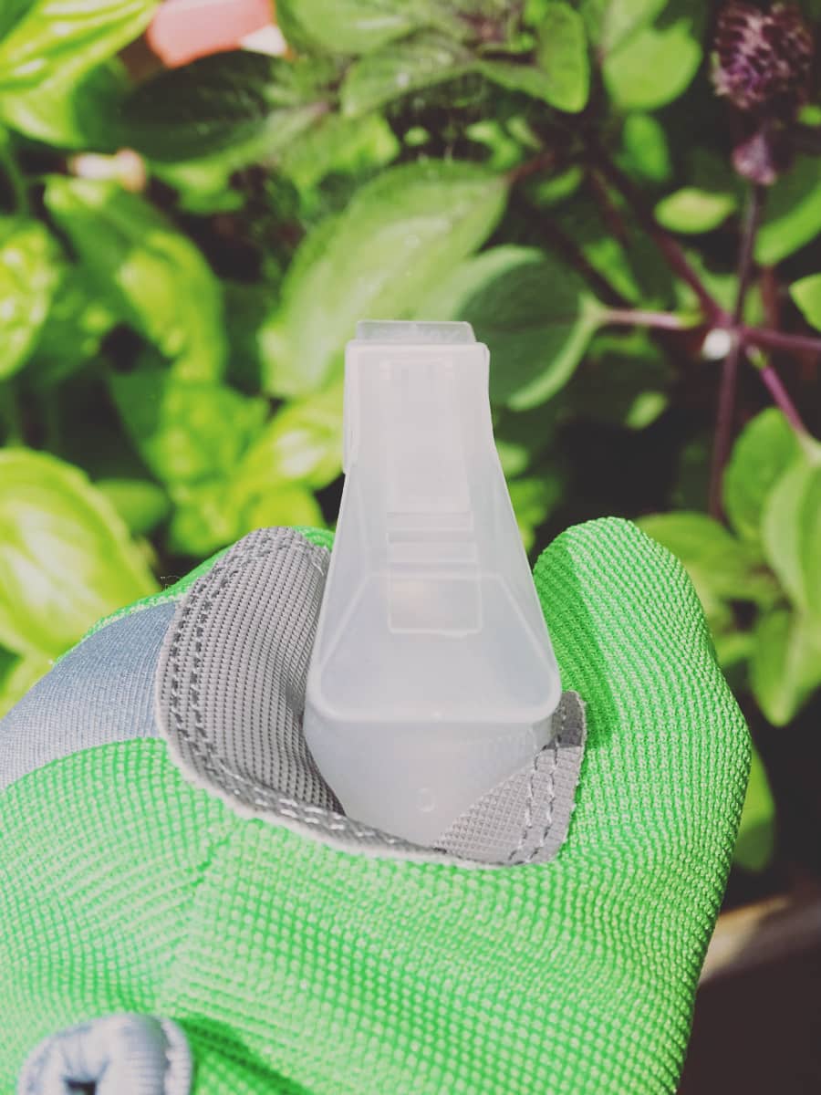 Rid your garden of unwanted pests in a natural way with this easy to make Herb and Essential Oil Pesticide DIY so you can enjoy your fresh veggies!