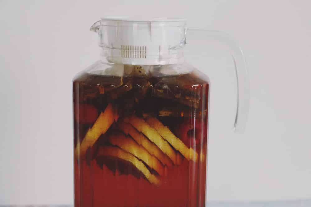 Cool off this Summer with this refreshing raspberry lemon sun tea recipe! It's a fun and fruity twist on your traditional sun tea!