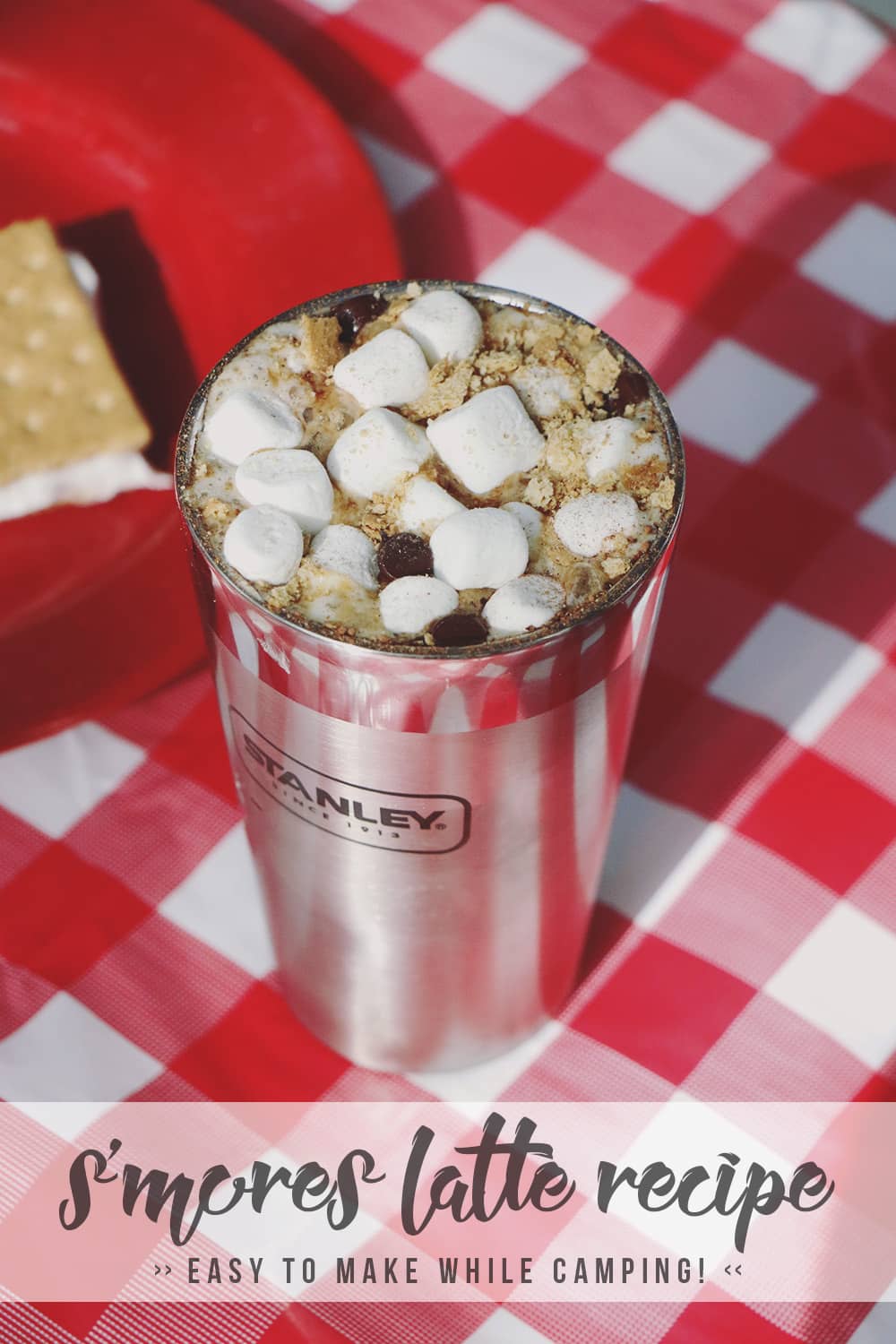 If you're in need of the perfect drink whether you're enjoying your campsite or at home wishing you were outdoors, this S'mores Latte recipe is it!