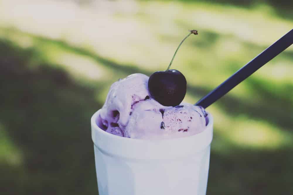 Kemps Ice Cream - Cherry CloseUp