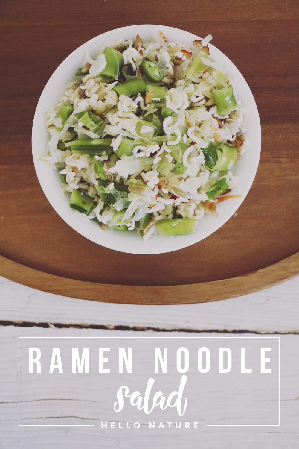 This ramen noodle salad recipe is perfect for Summer get-togethers and picnics! It's light, delicious and super simple to make!