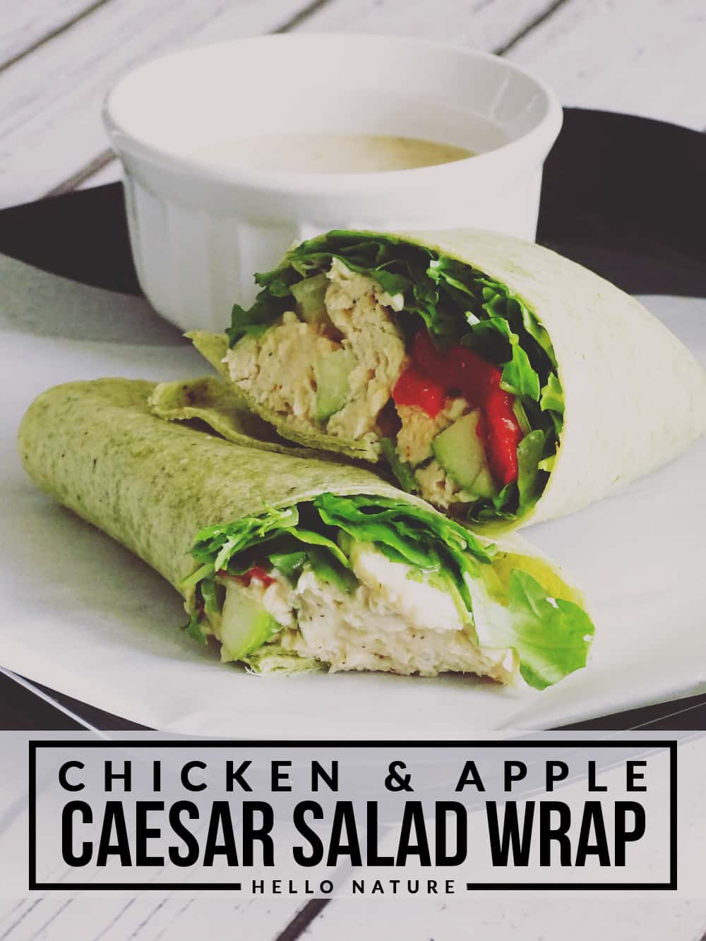 grilled chicken caesar salad wraps