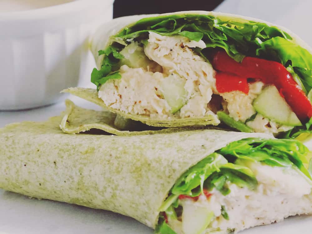 Looking for a fun way to shake things up at lunch? This Chicken and Apple Caesar Salad Wrap is the perfect option for a fun, quick meal!
