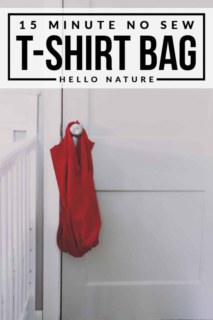 Not sure what to do with your old shirts? Make a no sew t-shirt bag! It's eco-friendly, takes less than 15 minutes to make and you'll have a custom bag!