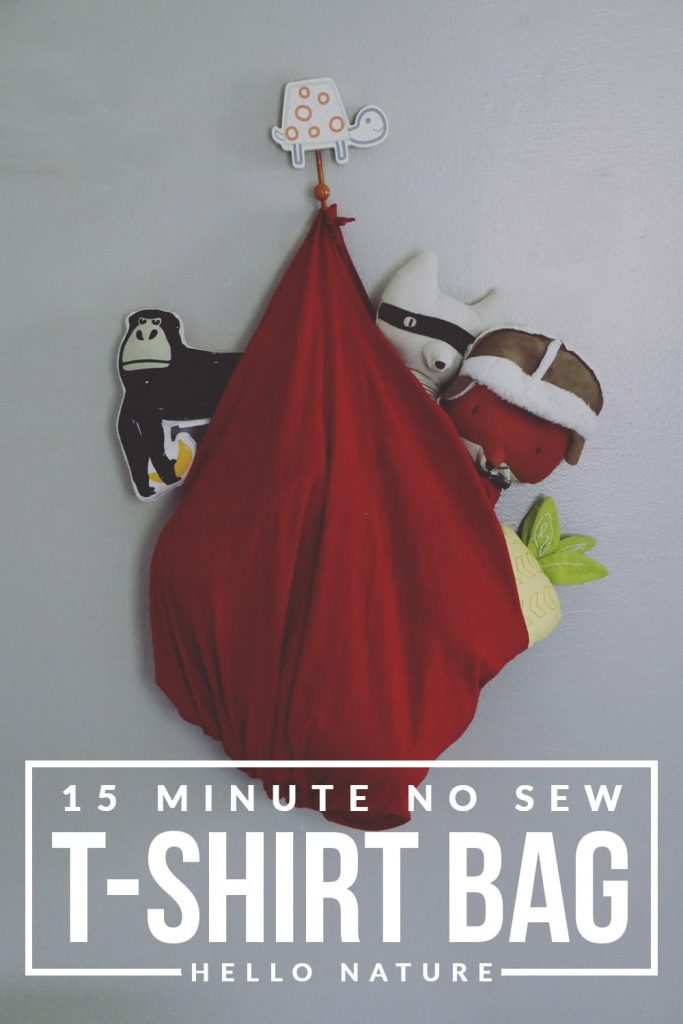 Not sure what to do with your old shirts? Make a no sew t-shirt bag! It's eco-friendly, takes less than 15 minutes to make and you'll have a custom bag!