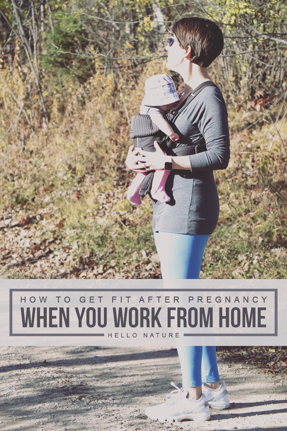 This guide on how to get fit after pregnancy when you work at home provides five simple things you can do today to get moving!