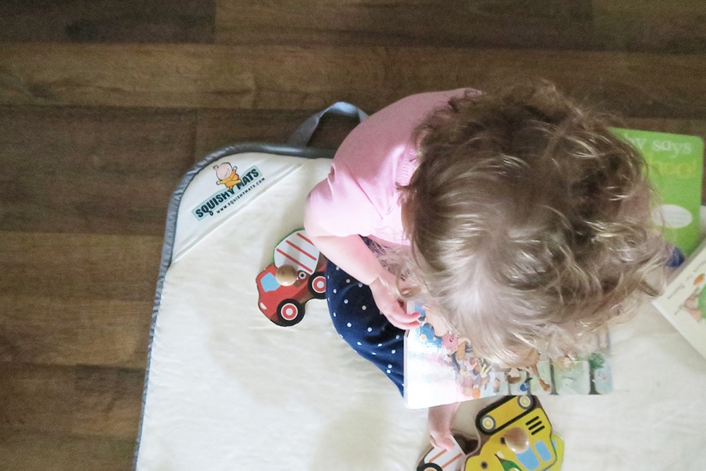 Looking for a safe area for your baby to play? Try Squishy Mat, the first memory foam baby mat. It's a great item to have when you're on the go!