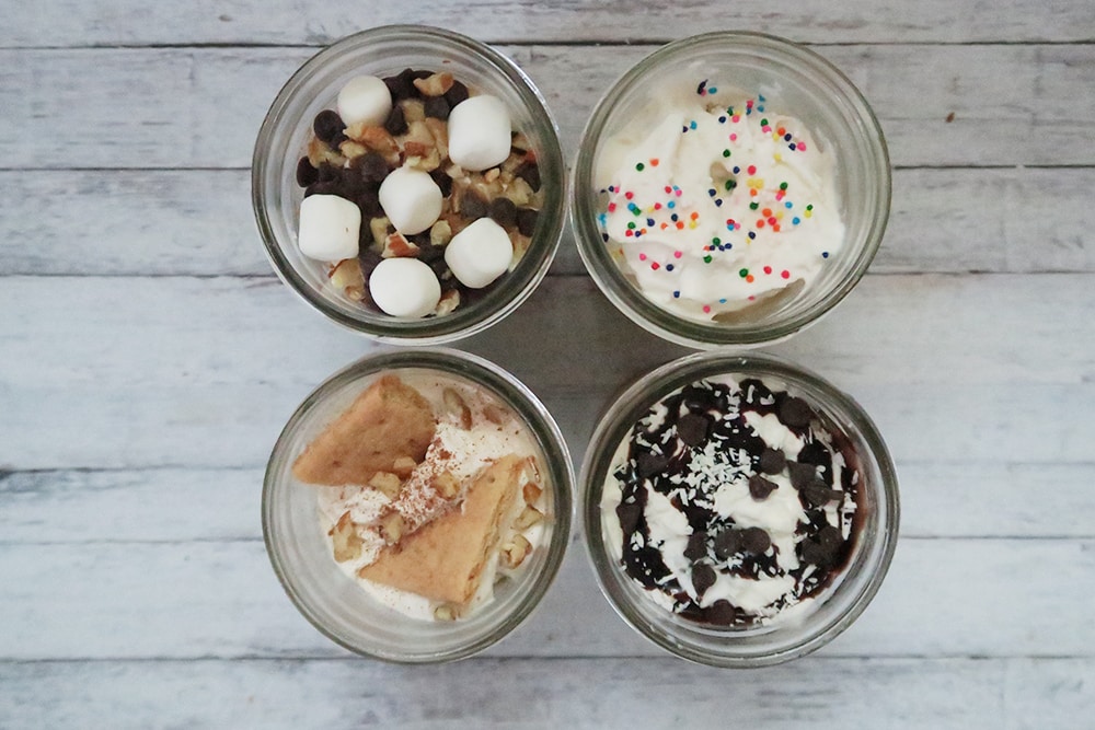 Need a quick 10 minute dessert to wow your guests? Or maybe a simple indulgent dessert for date night? Try these make ahead ice cream sundaes!