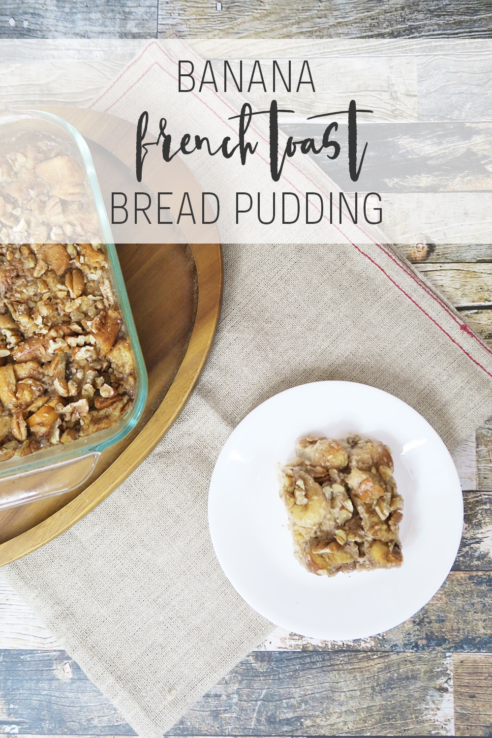 This banana french toast bread pudding recipe is a sweet combo of two delicious dishes. Great for breakfast or a side, it's a dish you won't want to miss!